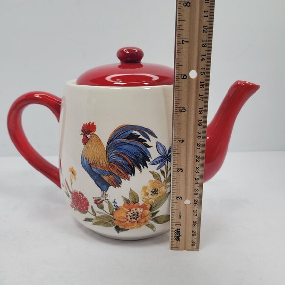 Cracker Barrel Susan Winget Rooster 50 Oz Teapot NWB - Picture 10 of 10